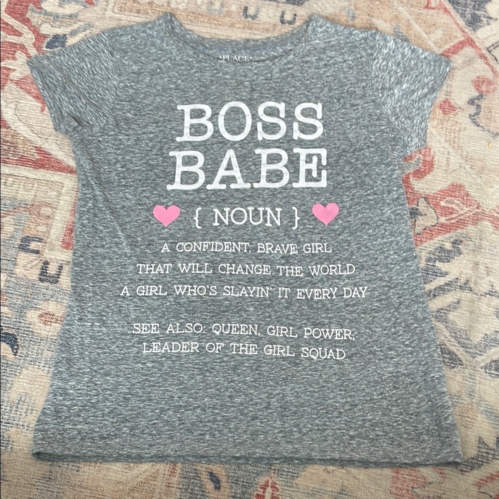 Place Gray 'Boss Babe' Kids T-Shirt